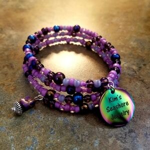 Handmade Memory Wire Bracelet